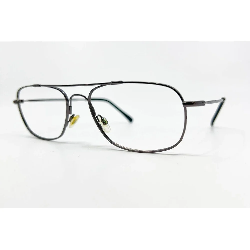 Unbranded Eyeglass Frames Mens Dark Pewter Aviator 2539A 033 57-18-145